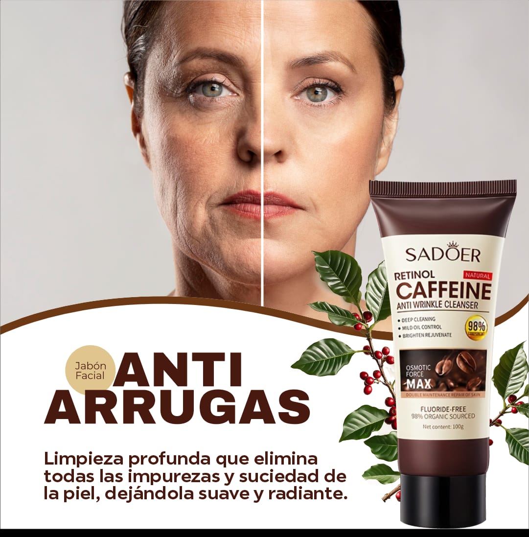 Cafetinol Jabón con Café y Retinol: Rejuvenece, Limpia & Repara