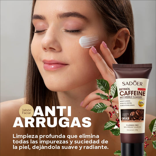 Cafetinol Jabón con Café y Retinol: Rejuvenece, Limpia & Repara
