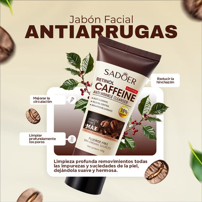 Cafetinol Jabón con Café y Retinol: Rejuvenece, Limpia & Repara