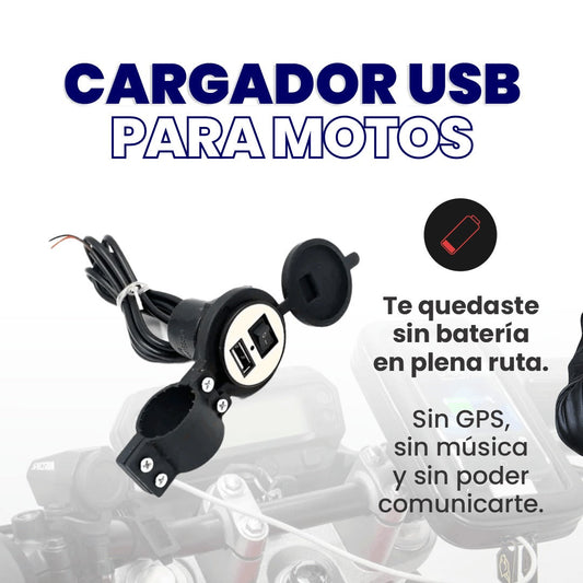 Cargador USB Para Motos Impermeable